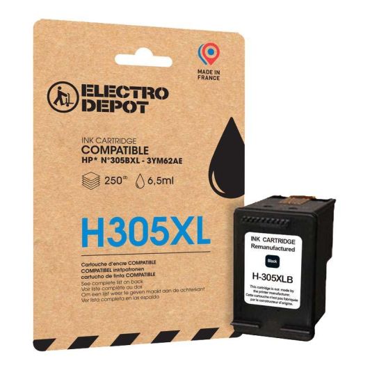 Inktcartridge ELECTRO DEPOT HP H305 XL zwart