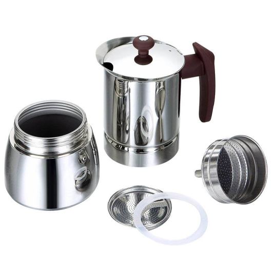 Italiaanse Koffiezet - 6 kopjes - alle vuren 