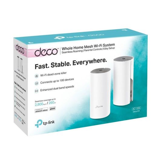 Wifi Systeem TP LINK mesh AC1200 Deco E4 ( pack van 2)