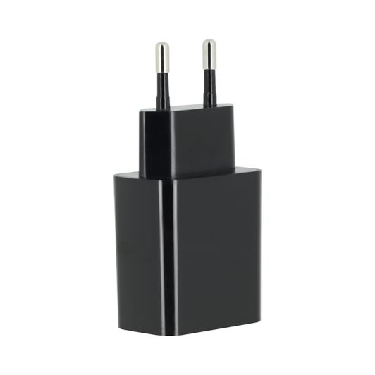 NETSTROOMLADER 2,4A + 1M USB-C-KABEL Zwart
