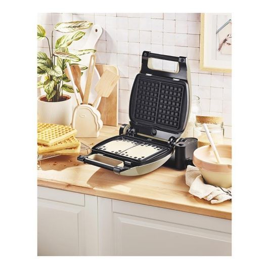 Gaufrier Lagrange Premium 019324 – Réversible – Plaques Gaufres & Grill/Panini